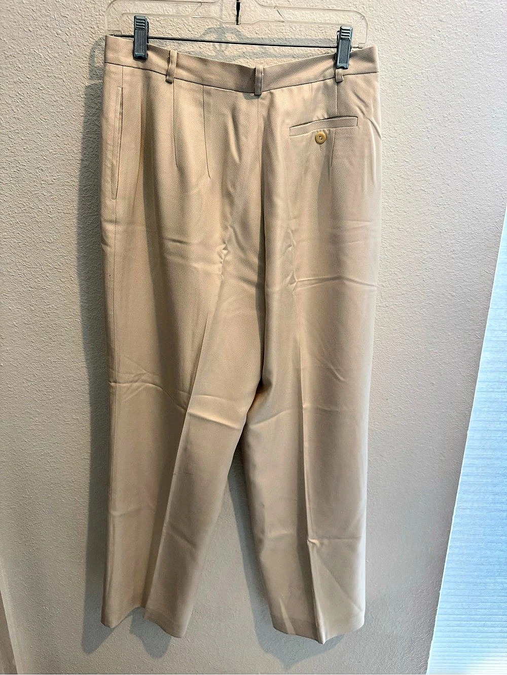 Petites Tailored Trousers in cream Size 12P Like New